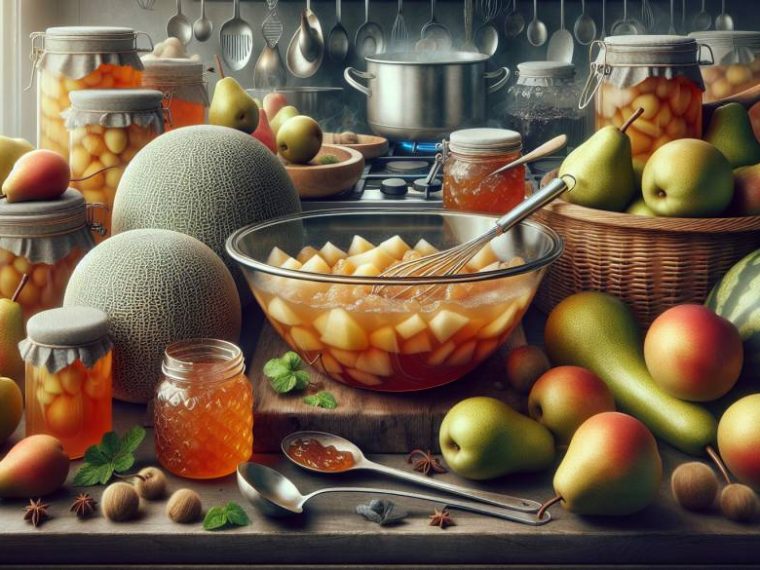 Recette confiture : melon poire